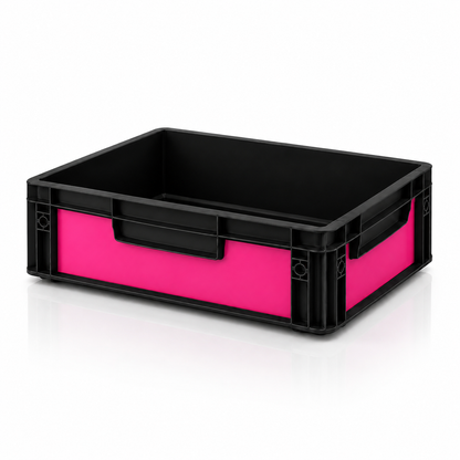 Schwarze Eurobox pink foliert