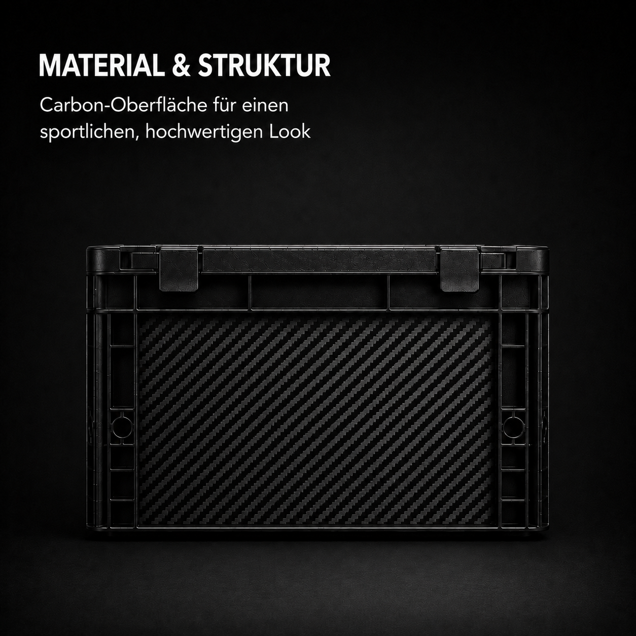 Veredelte Euroboxen mit Deckel Carbon 40x30x27