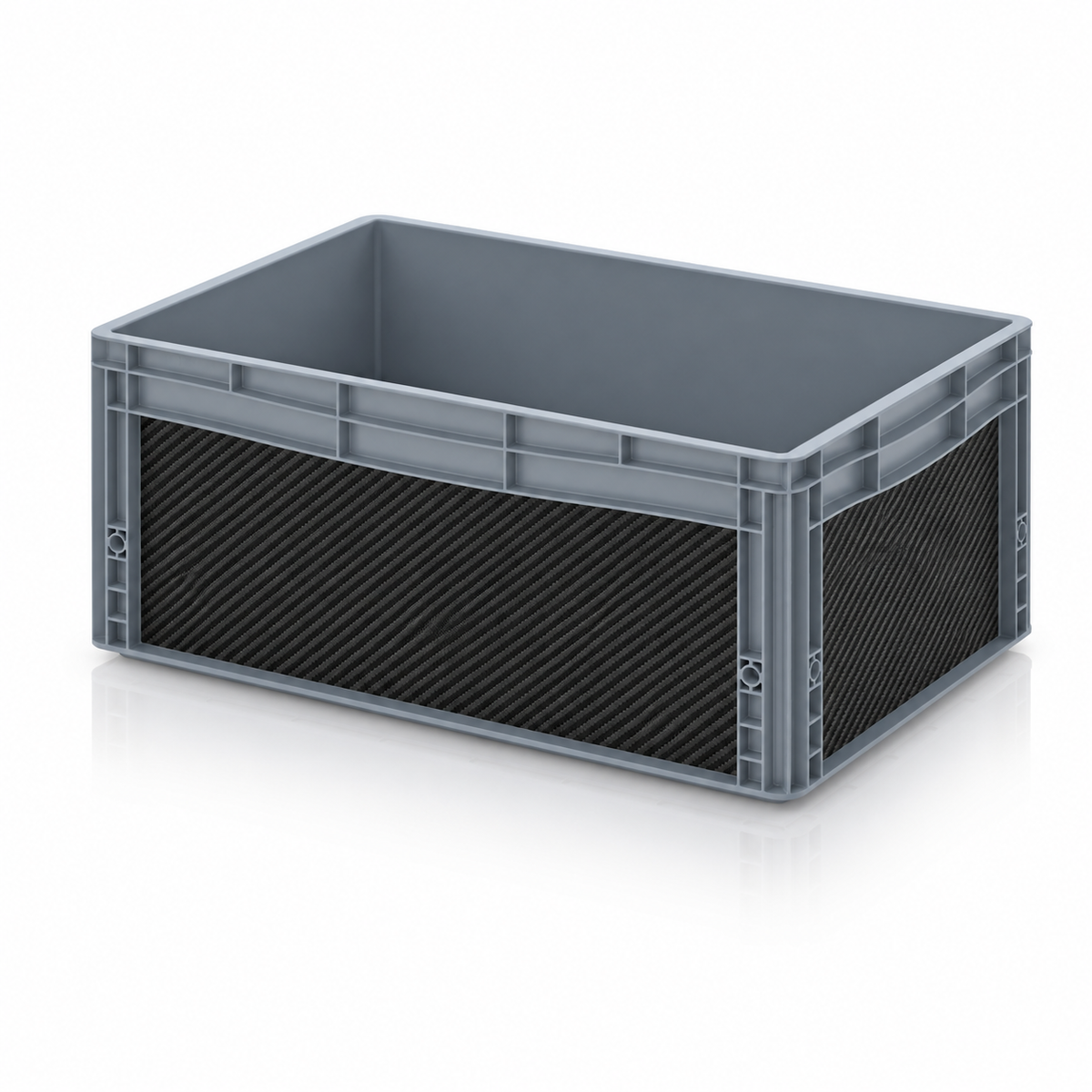 AUER Eurobox 60 × 40 × 27 cm mit Carbon-Black-Folienset von OctoVan