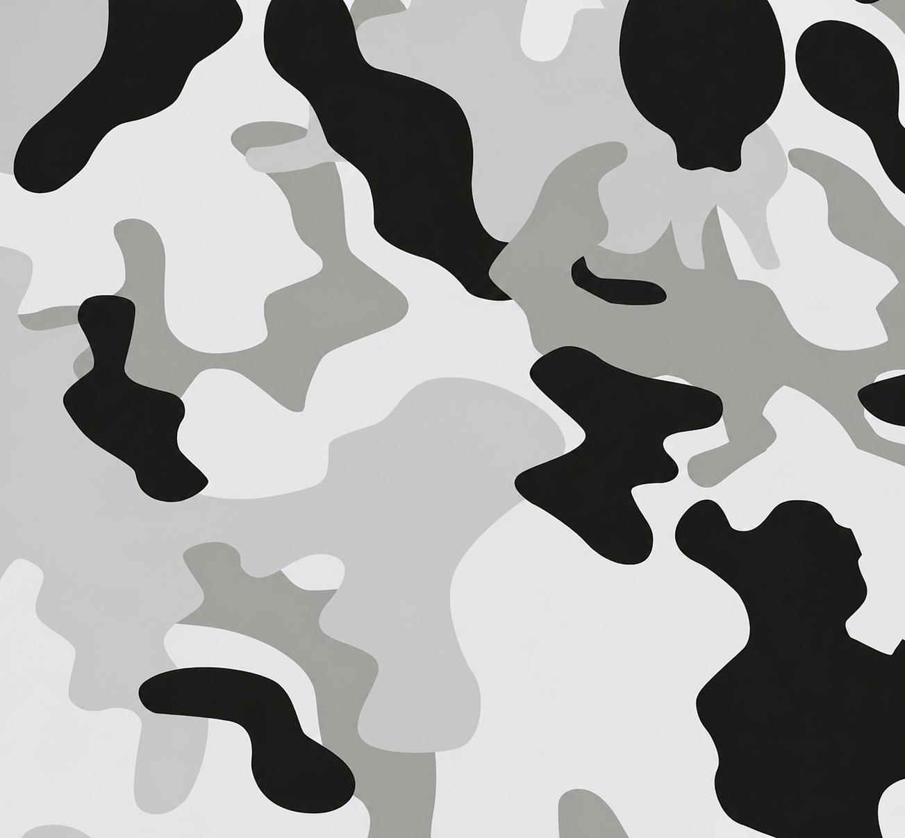 Camouflagefolie in Schwarz, Grau und Weiß als Nahaufnahme für OctoVan Eurobox Sticker-Set.